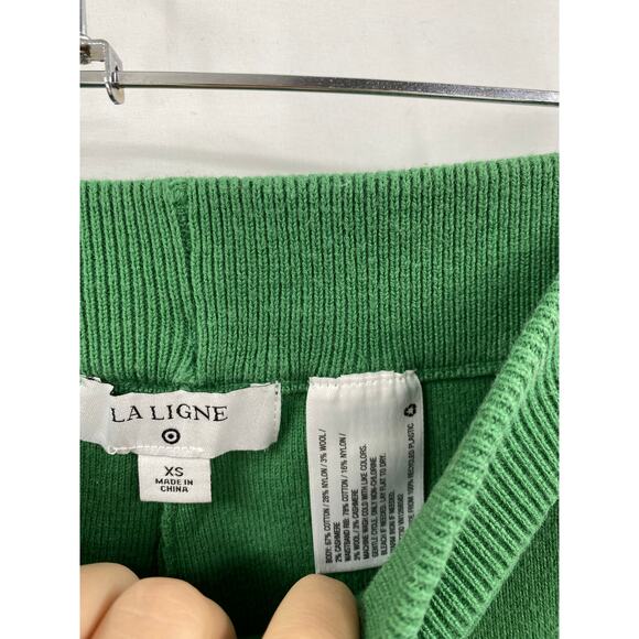 La Ligne x Target Green Striped Knit Pants - Picture 4 of 5